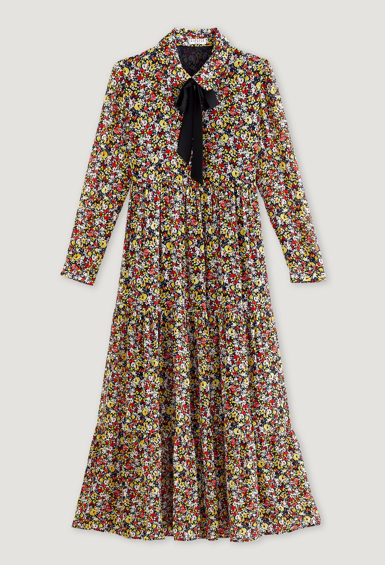 Langes Blumen-Kleid