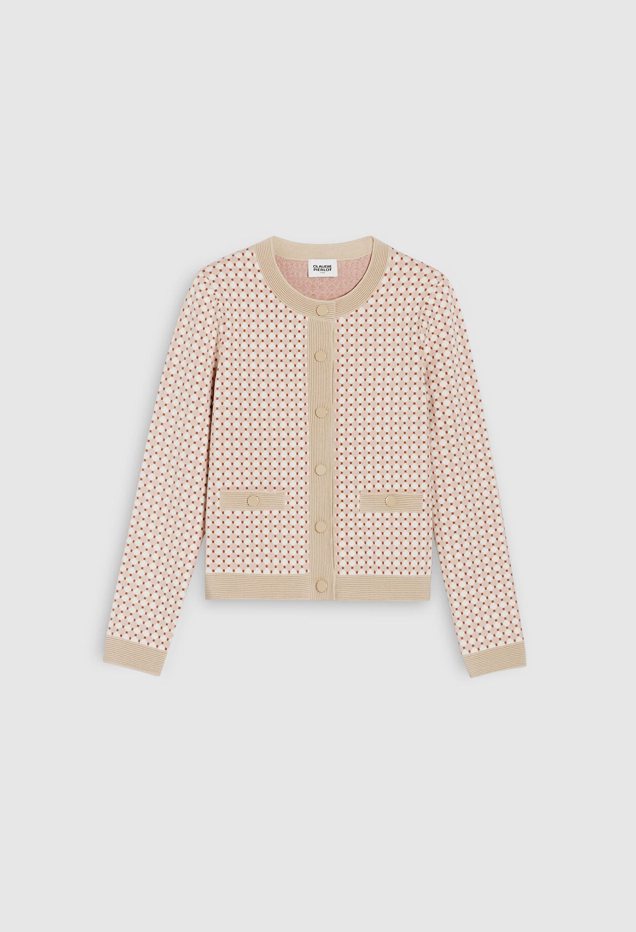 Strick-Cardigan mit Motiv