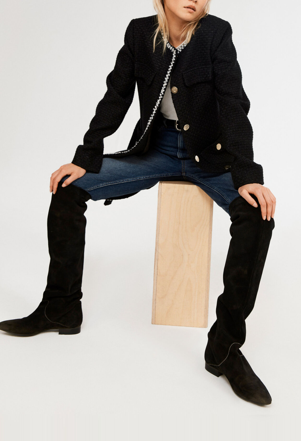 Tweed-Jacke