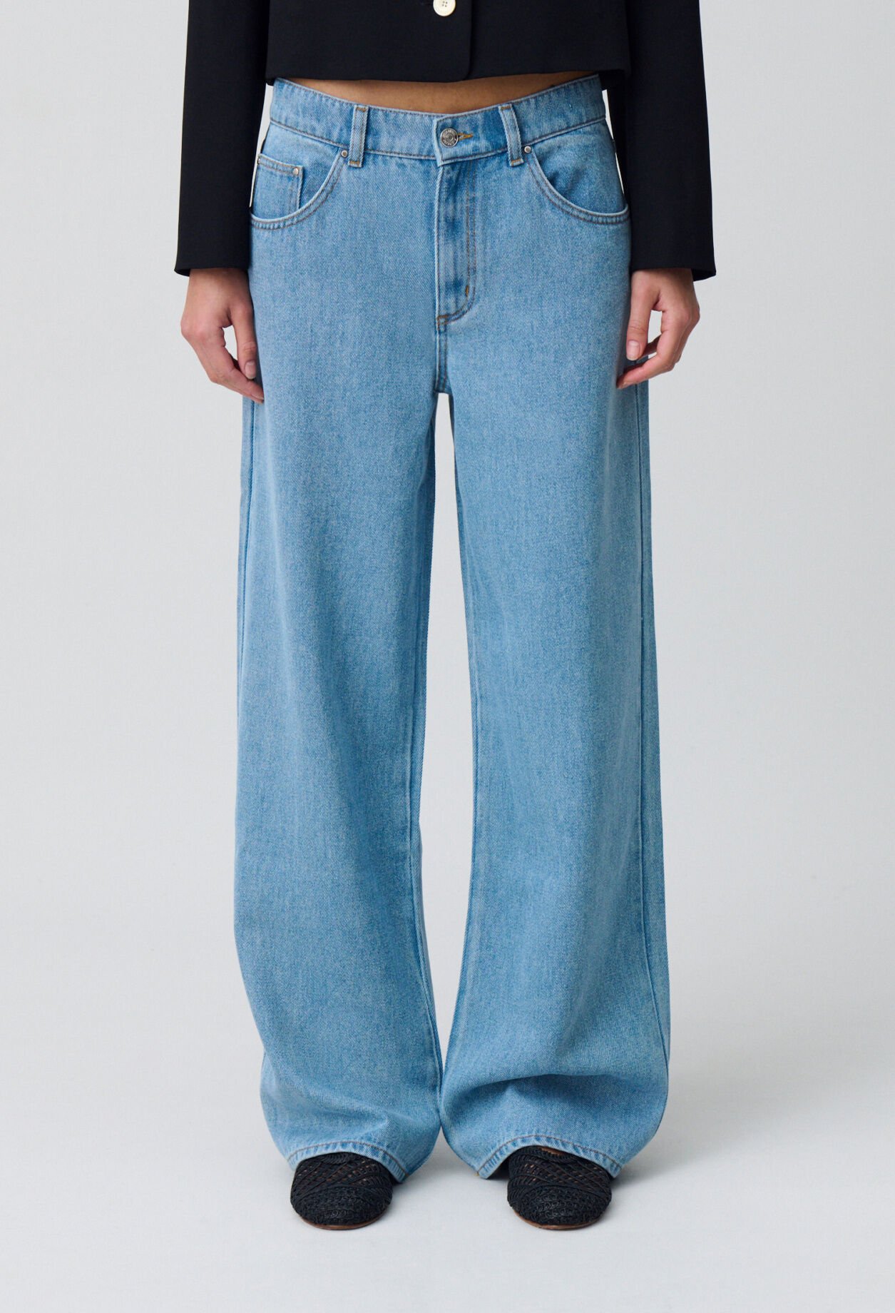 Weite Baggy-Jeans