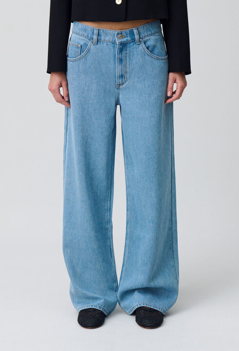 Weite Baggy-Jeans