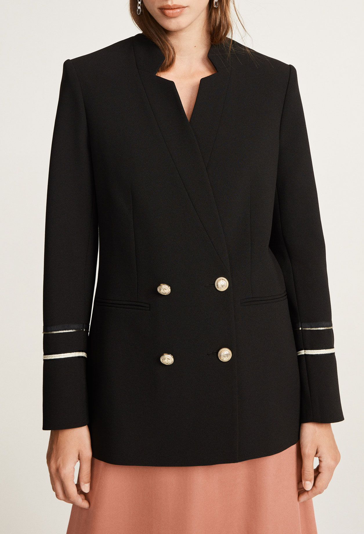 Schwarze kurze Jacke