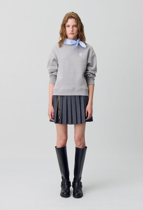 Sweatshirt mit Schalkragen