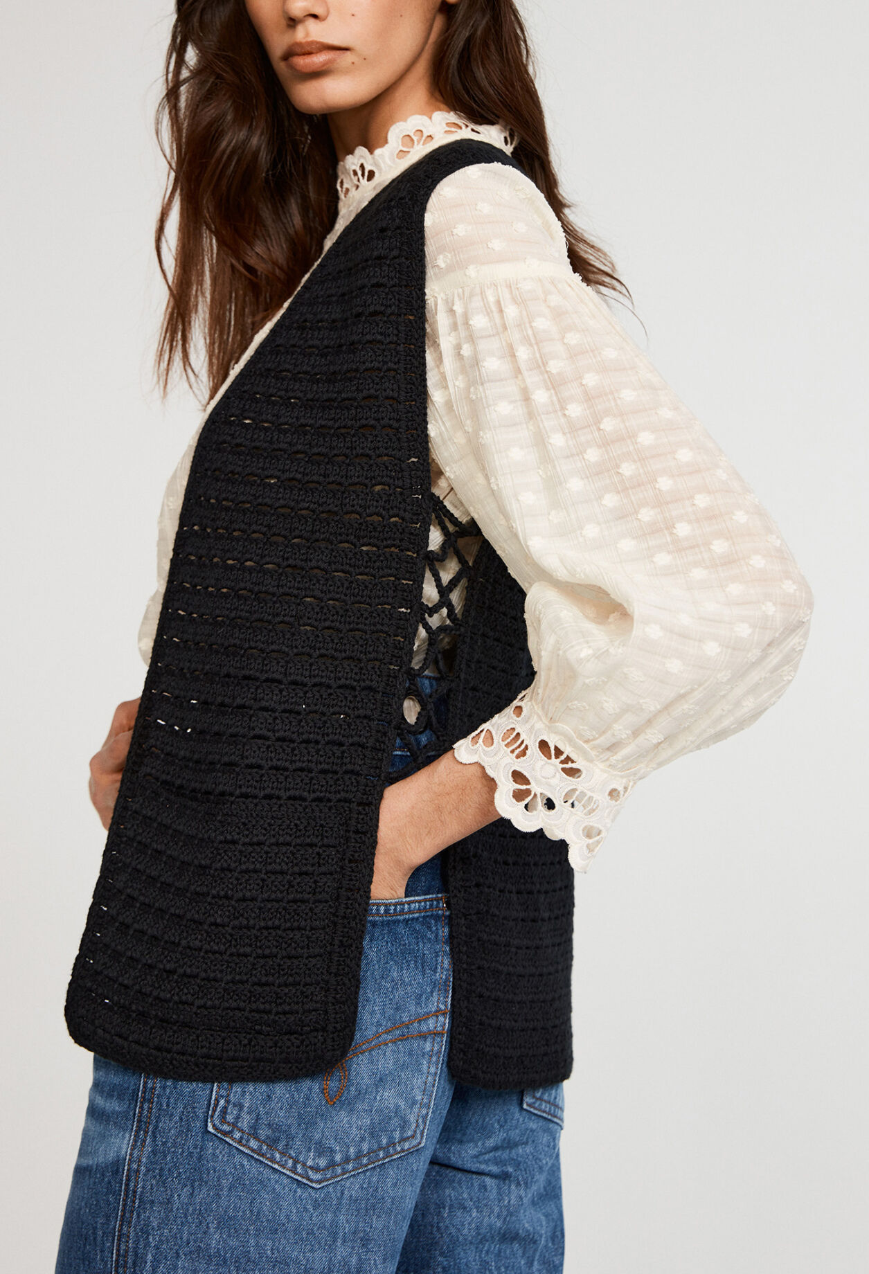 Strickjacke aus Bio-Baumwolle