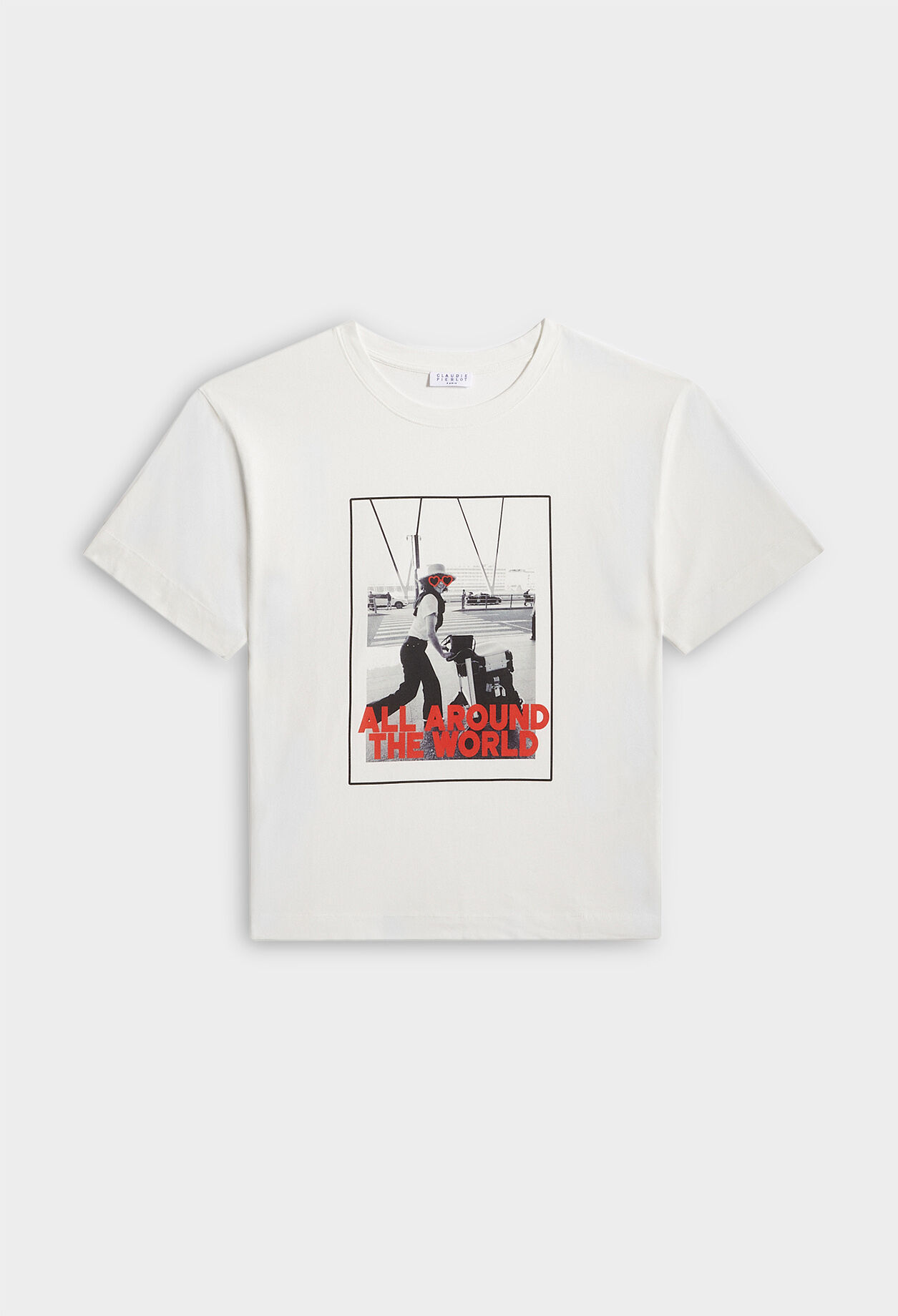 T-Shirt mit Siebdruck aus Bio-Baumwolle