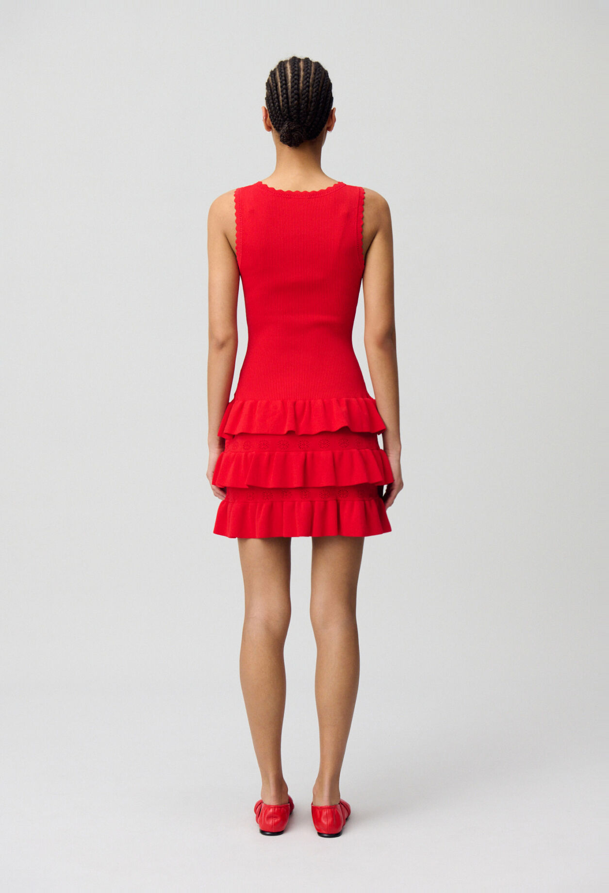 R&uuml;schen-Strickkleid
