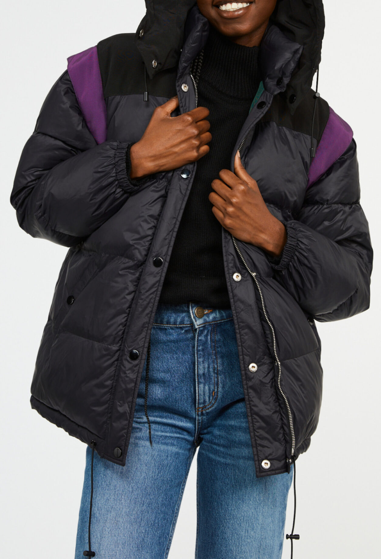 Daunenjacke mit Kapuze