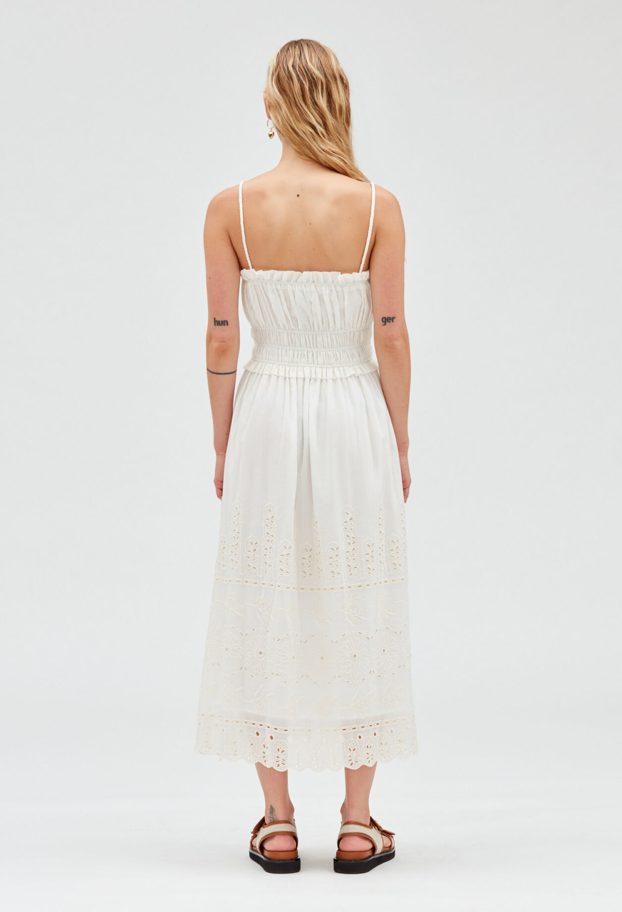 Midikleid, ecru