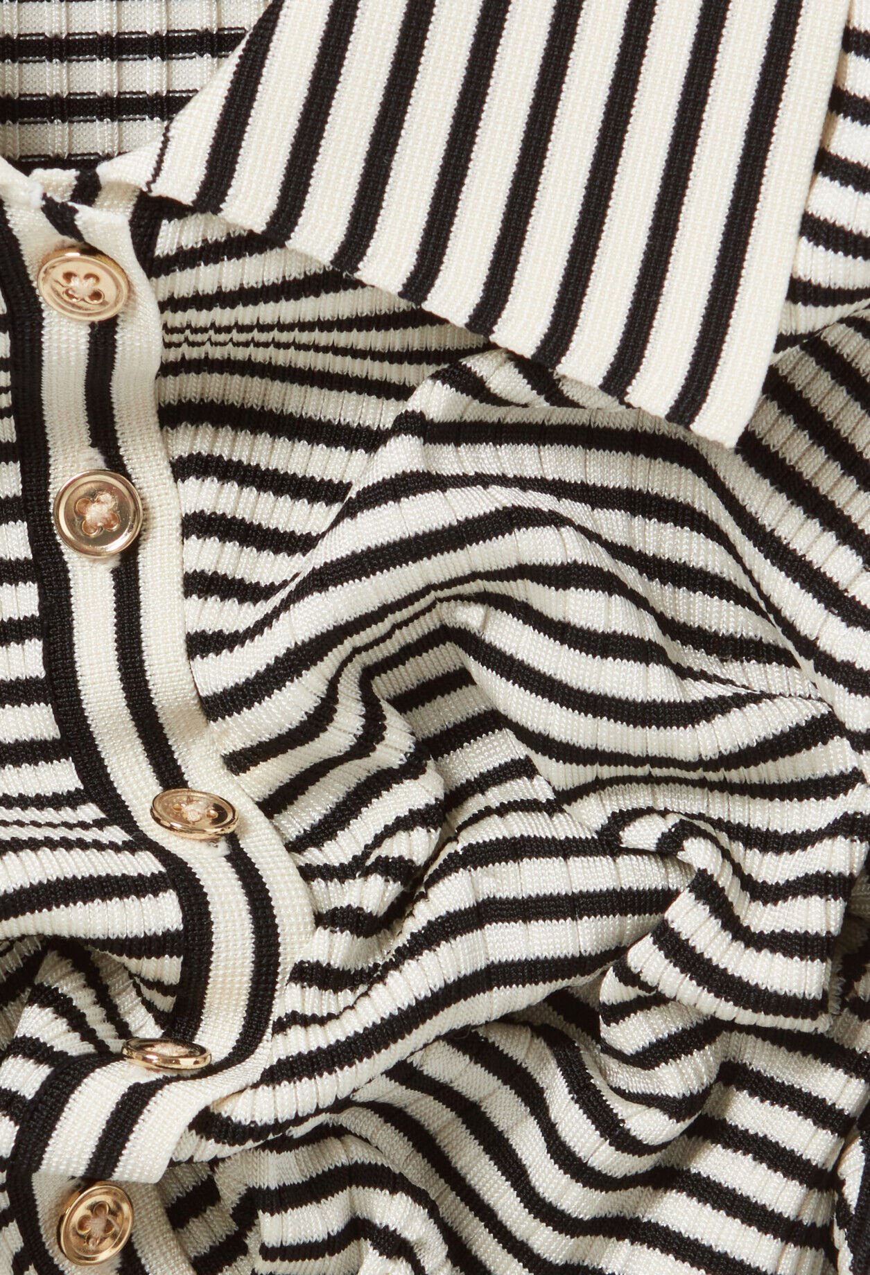 Gestreiftes Poloshirt mit Knöpfen