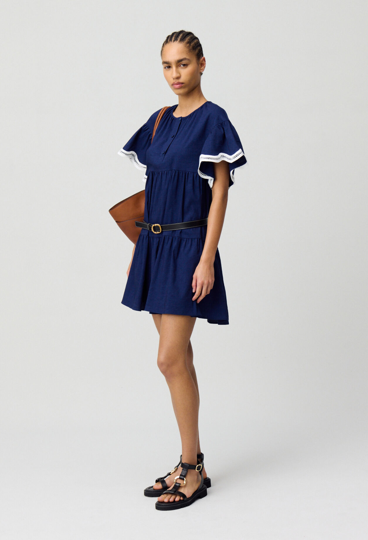 Kurzes Babydoll-Kleid