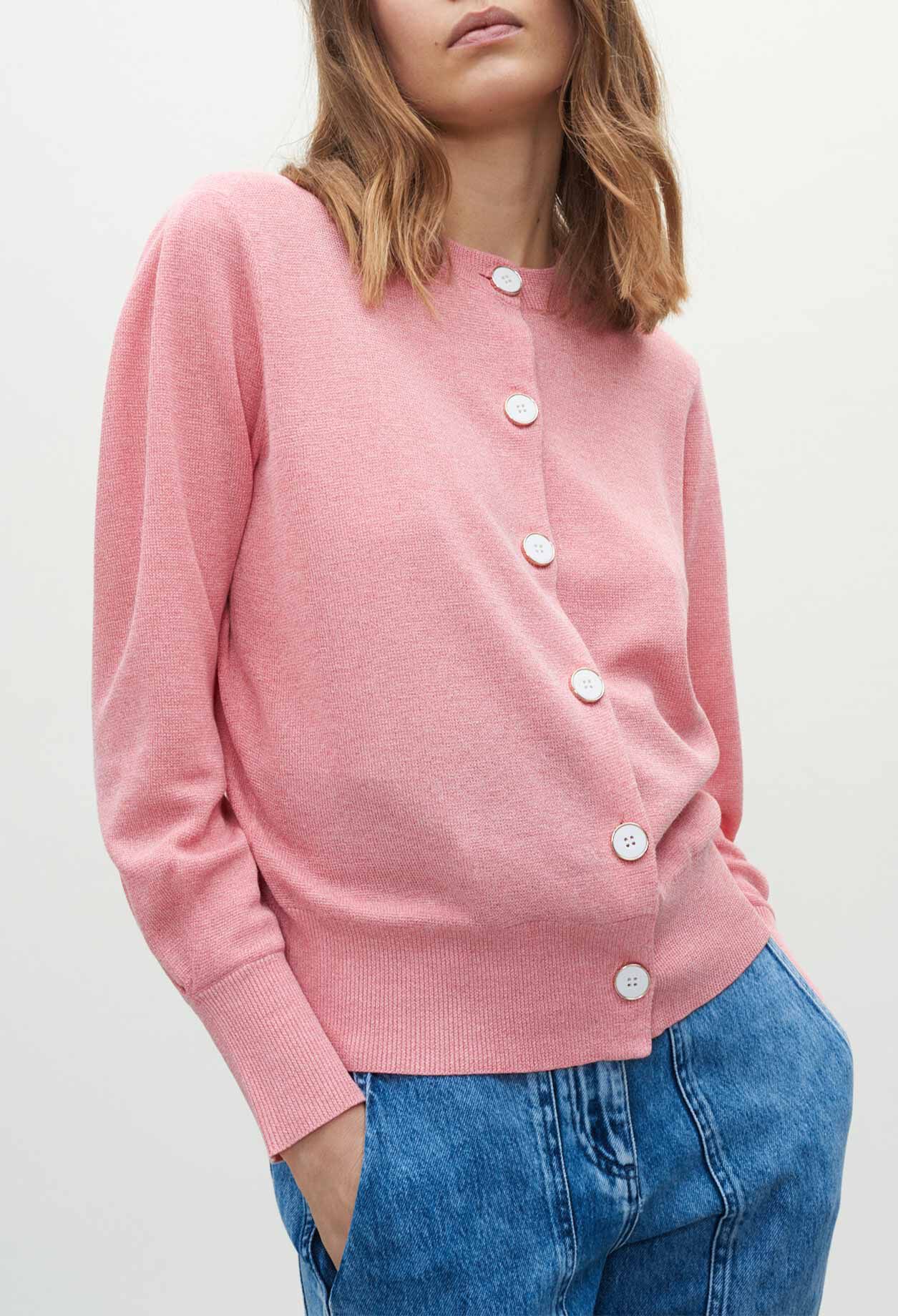 Cardigan mit Rundhalsausschnitt