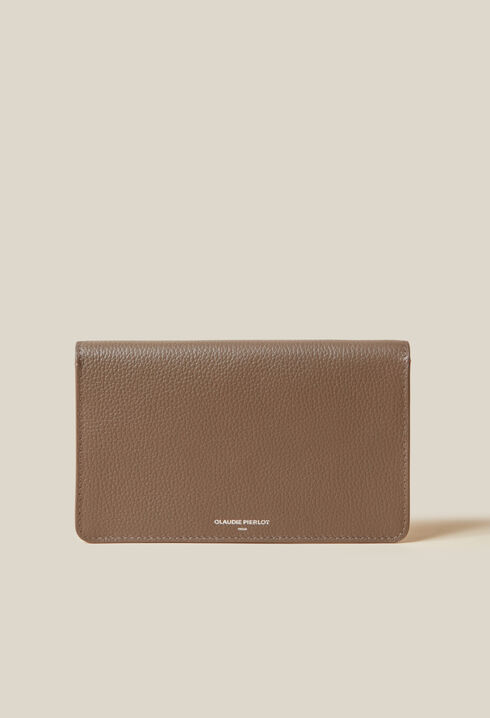 Große Tasche aus genarbtem Leder
