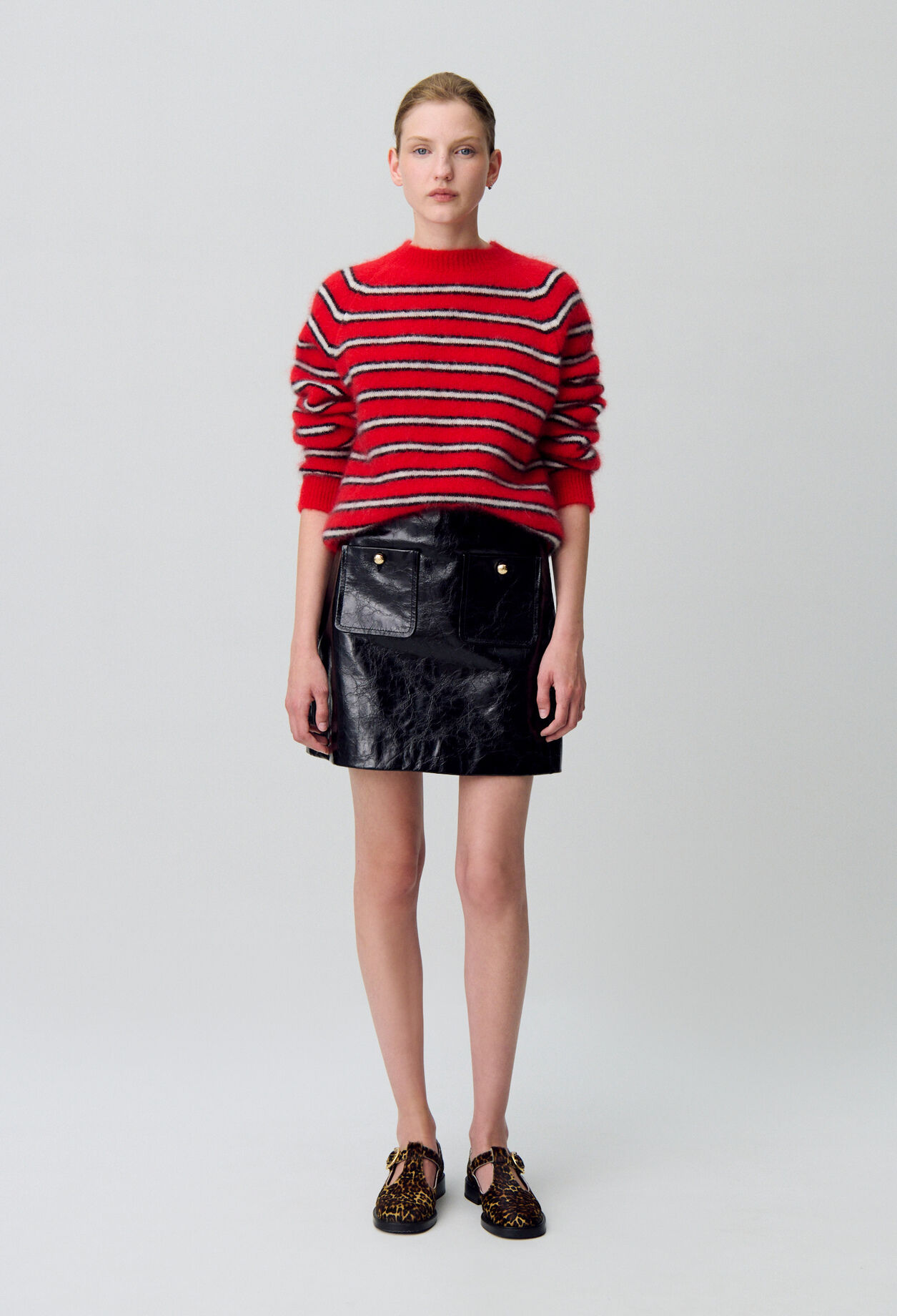 Pull mit breiten Streifen
