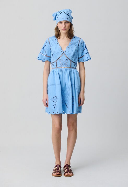 Kurzes Kleid Stickereien 