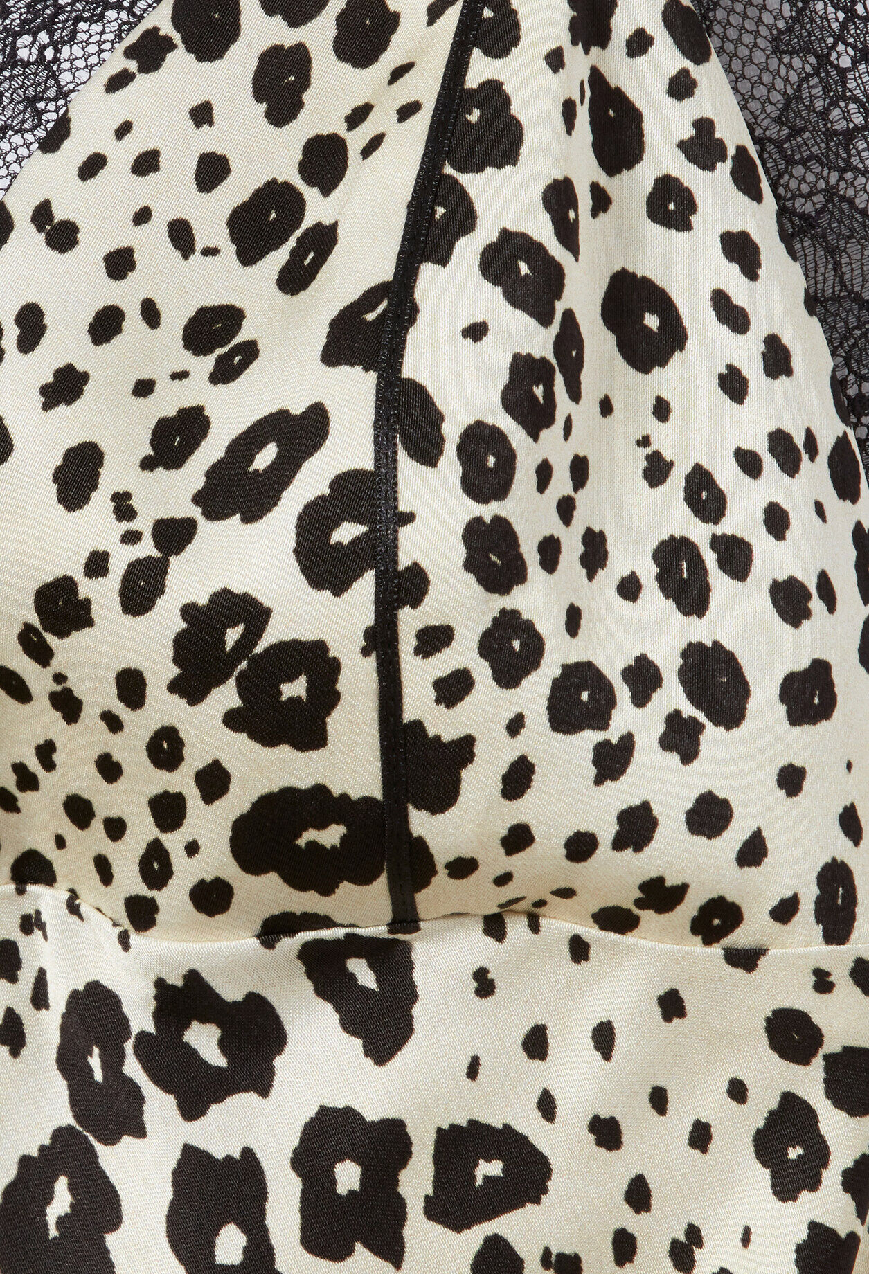 Satinkleid mit Animal-Print