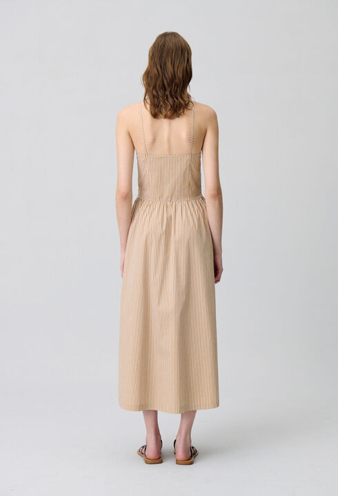 Gestreiftes Maxikleid