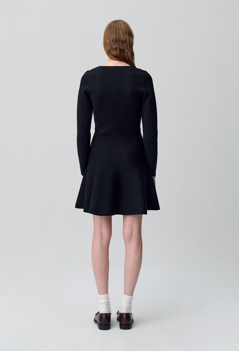 Strickkleid in Skater-Optik
