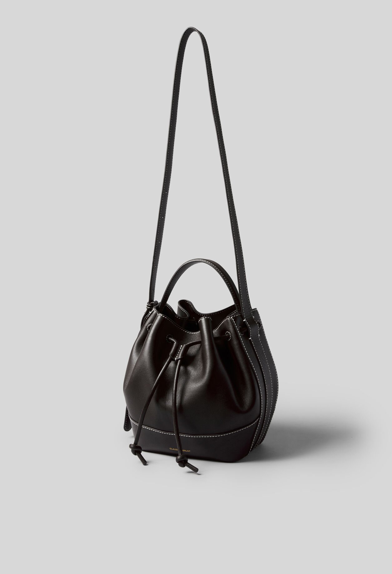 Ledertasche in Beutelform