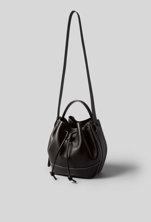 Ledertasche in Beutelform