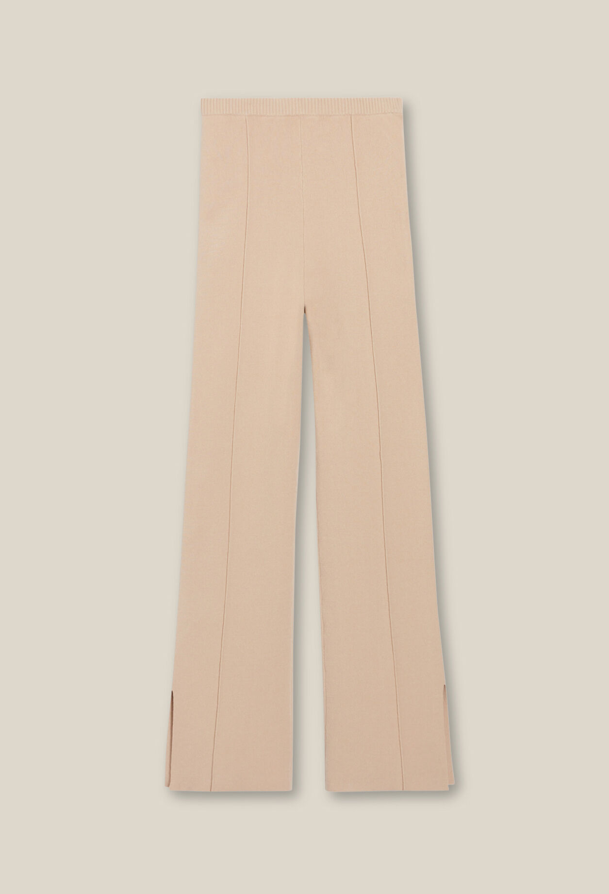 Gerade Hose mit Knöchelschlitz