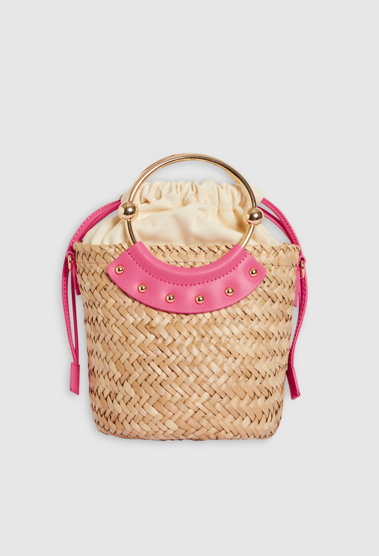 Mini-Handtasche Abeille aus Stroh