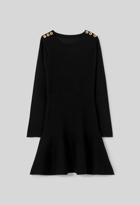 Strickkleid in Skater-Optik