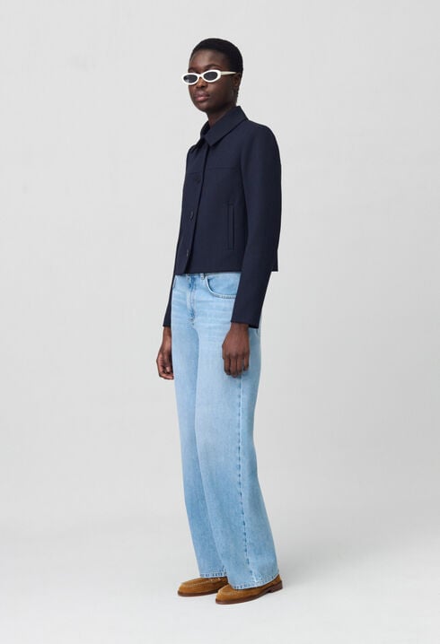Kastenjacke Marineblau