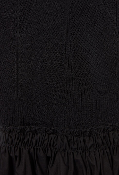 Midikleid mit Strickoberteil
