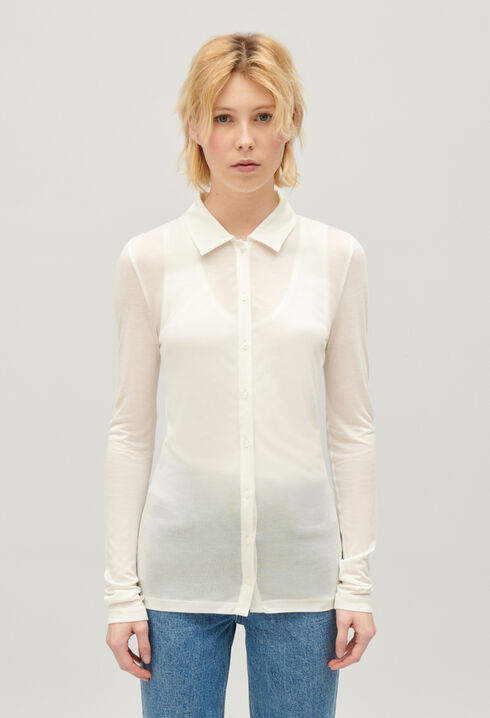 Hemdbluse Ecru