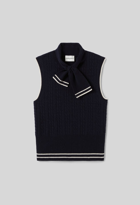 Ärmelloser Pullover