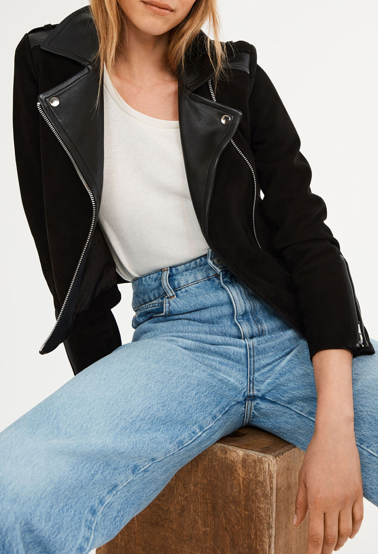 Leder Jacke