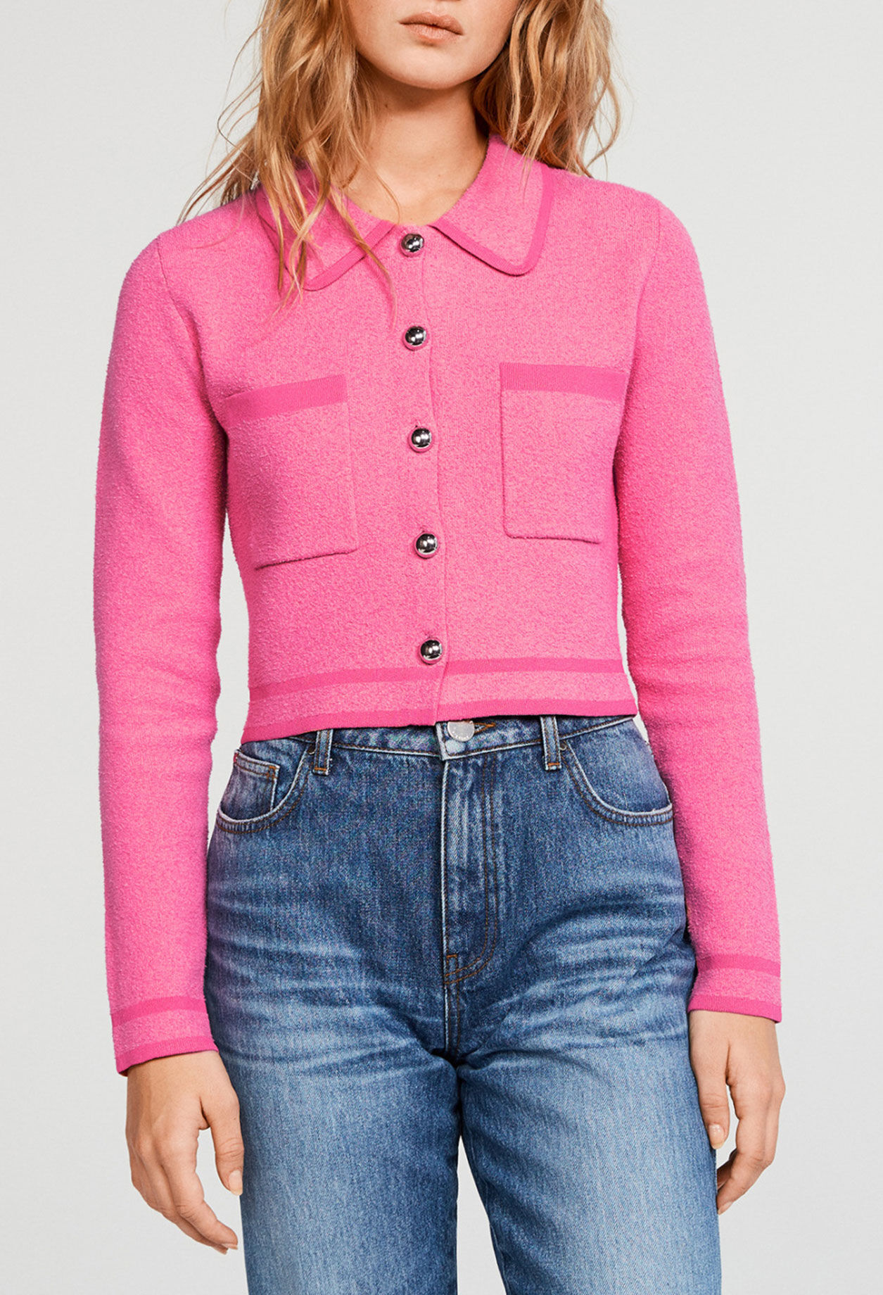 Cardigan mit Ausschnitt