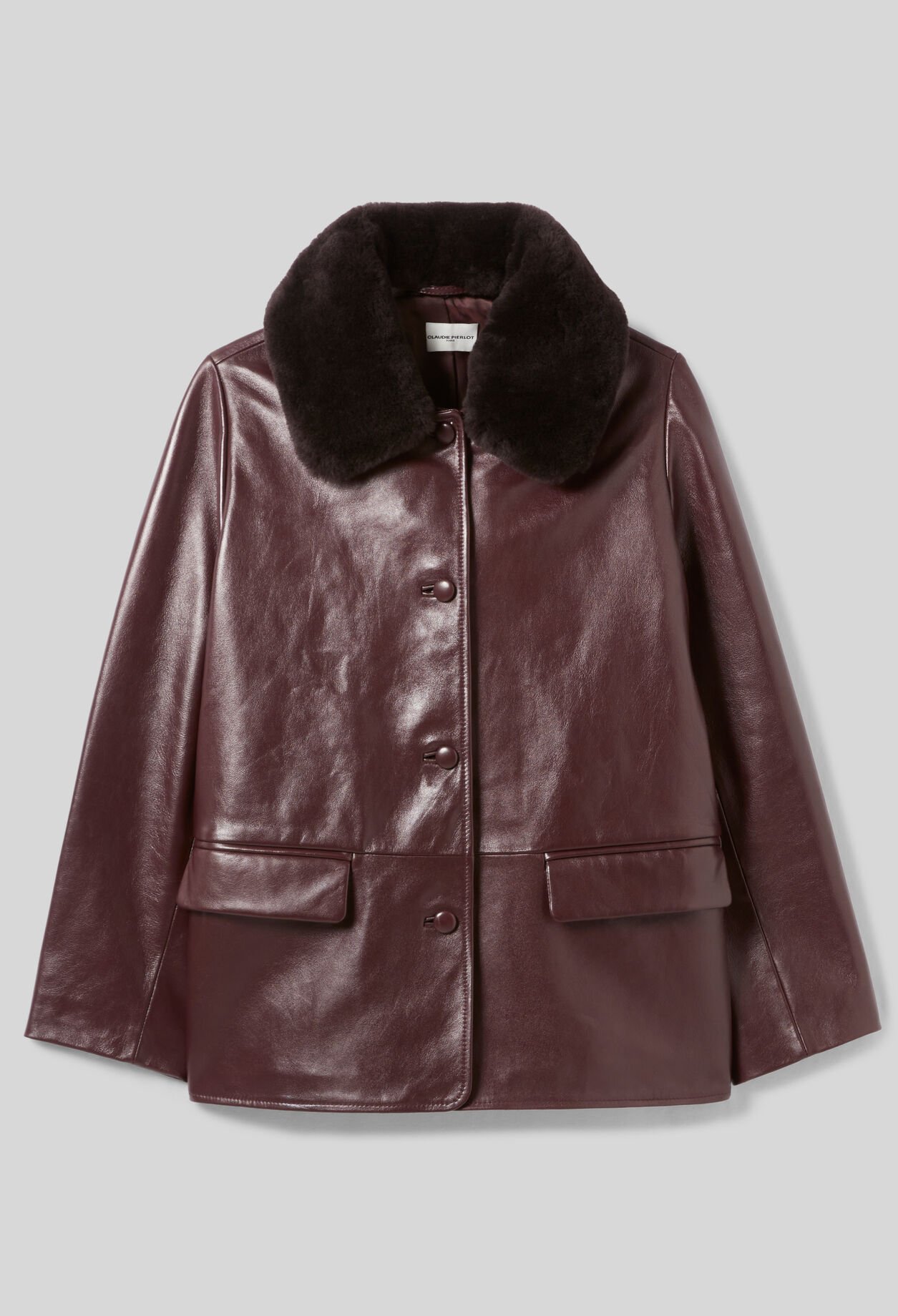 Weite Lederjacke