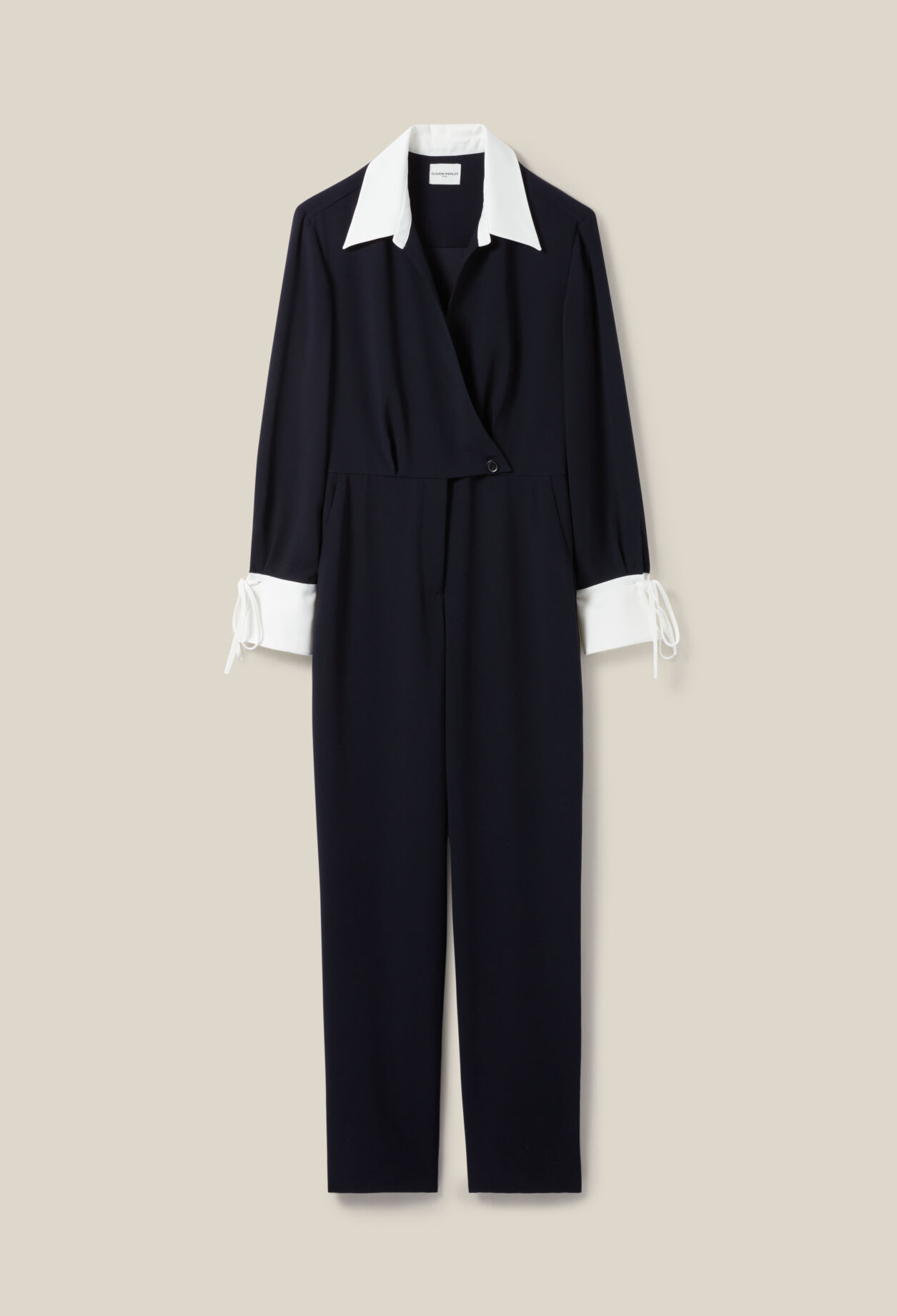 Jumpsuit zweierlei Stoffen Blau