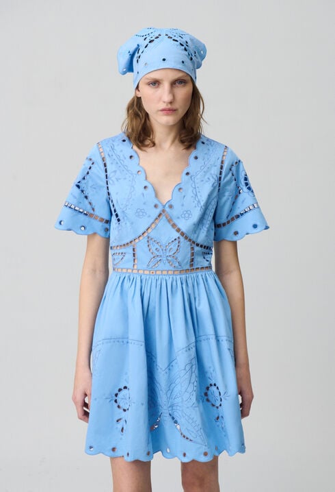 Kurzes Kleid Stickereien 