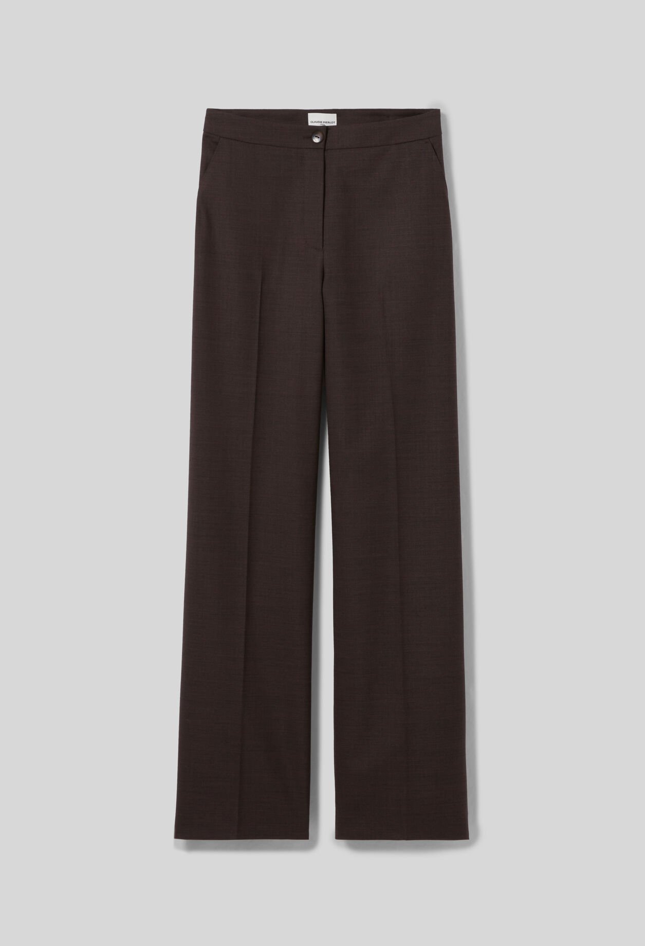Gerade geschnittene Wollhose