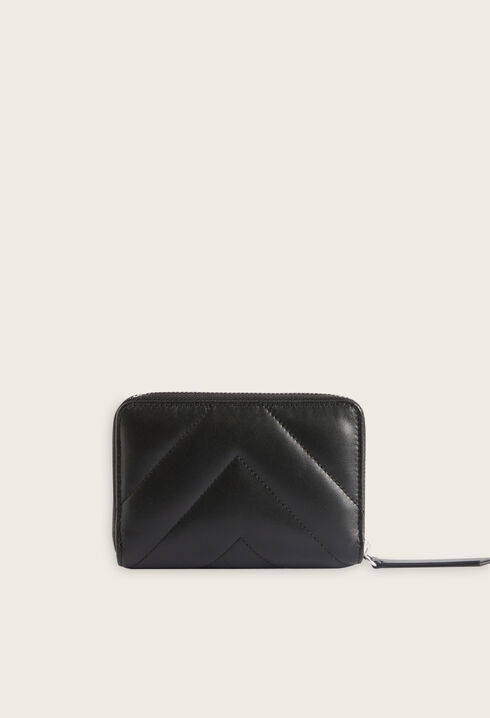 Brieftasche aus gestepptem Leder