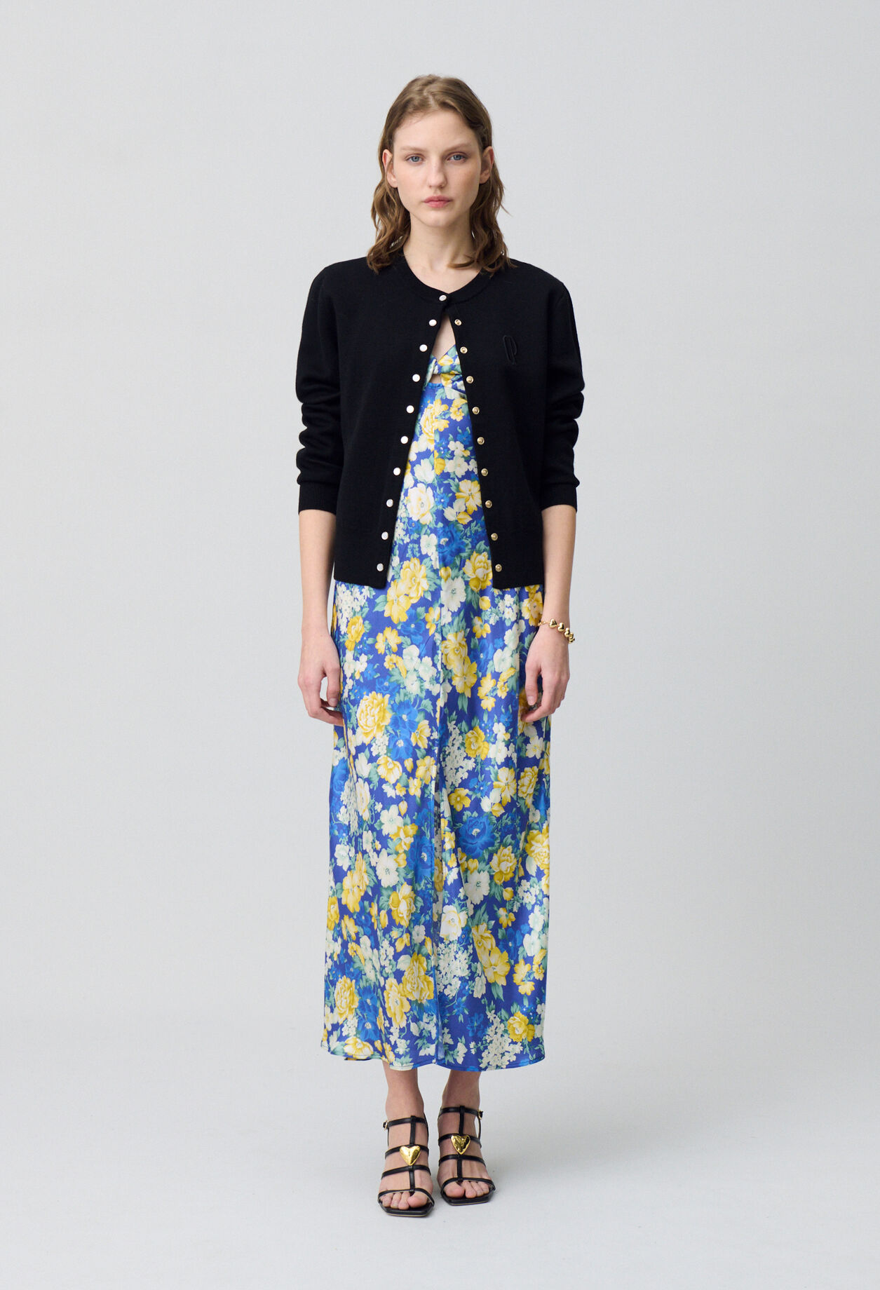 Langes Kleid Blumenmuster