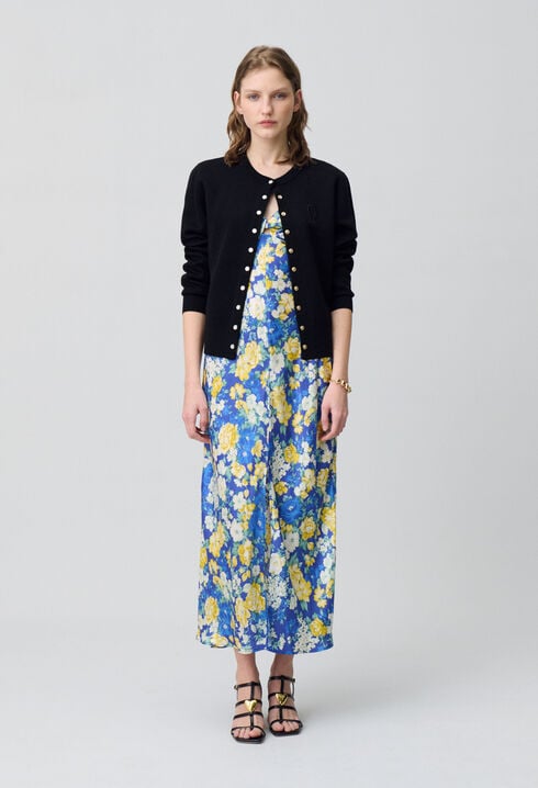 Langes Kleid Blumenmuster