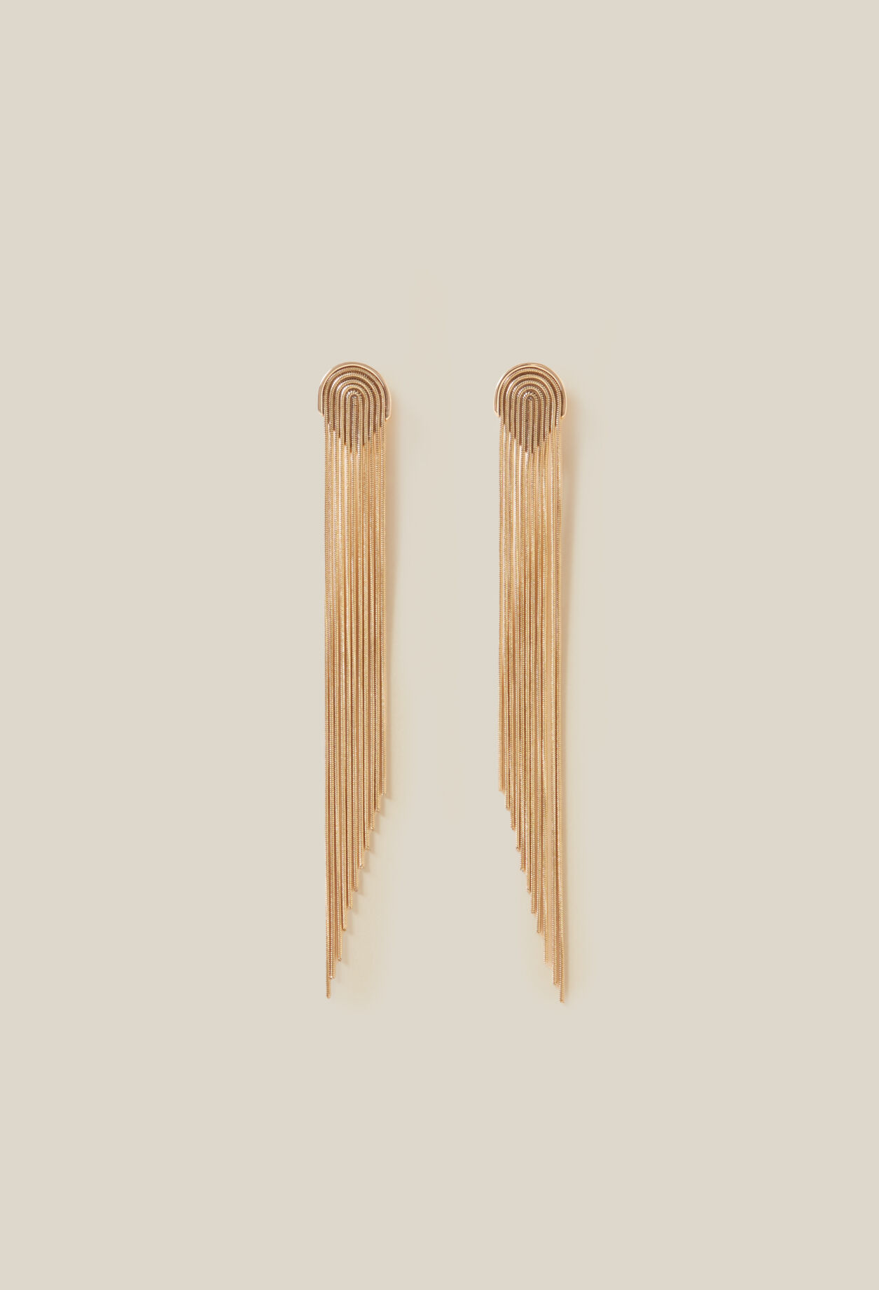 Goldene Kaskaden-Ohrringe