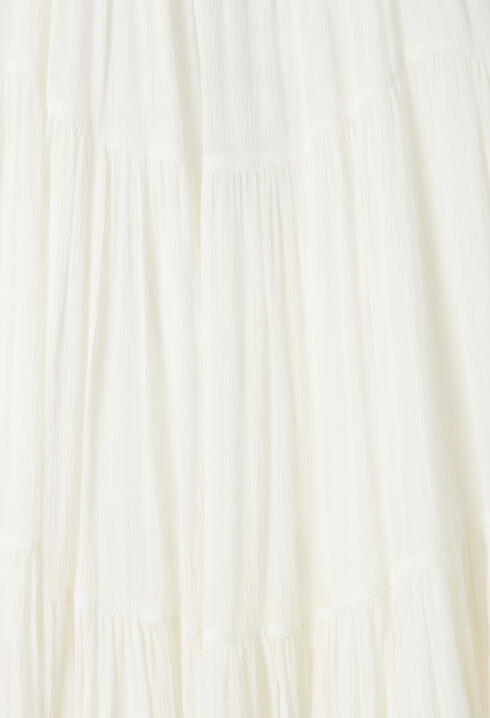 Babydoll-Kurzkleid in Ecru