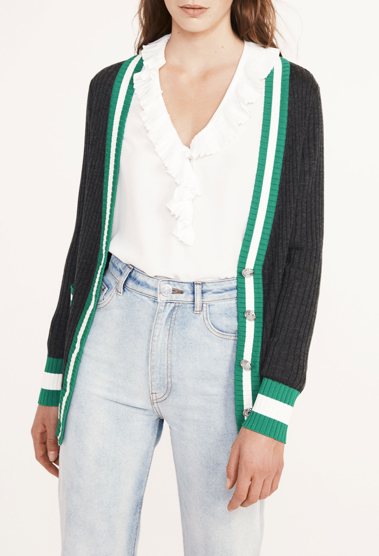 Zweifarbiger Cardigan