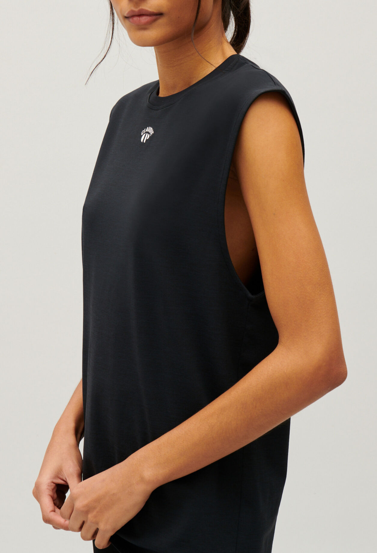 Schwarzes Tr&auml;gertop Claudie x Circle