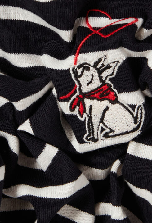 Marinière-T-Shirt Stickerei Jean Toto