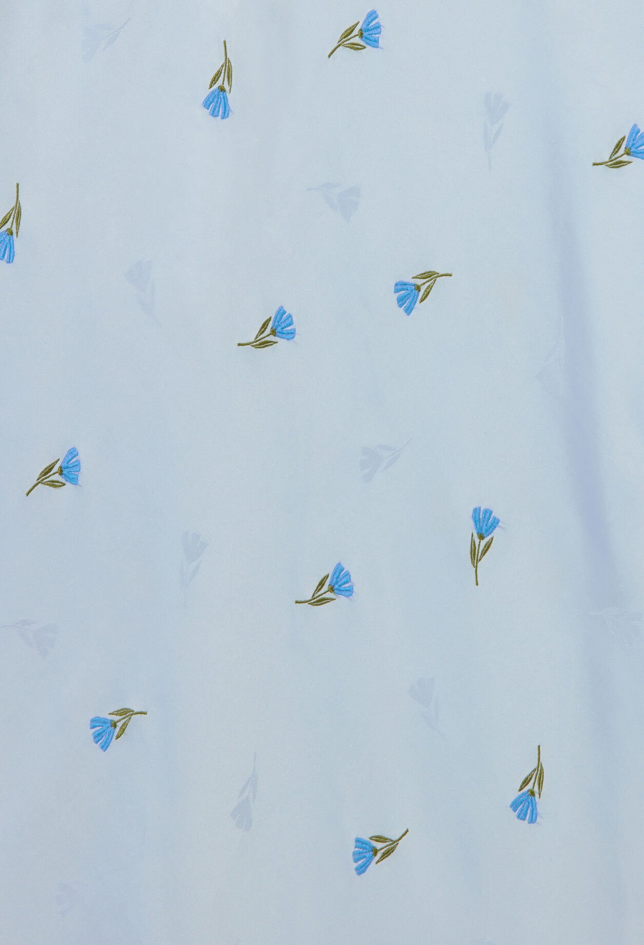 Satinrock mit Blumenmuster