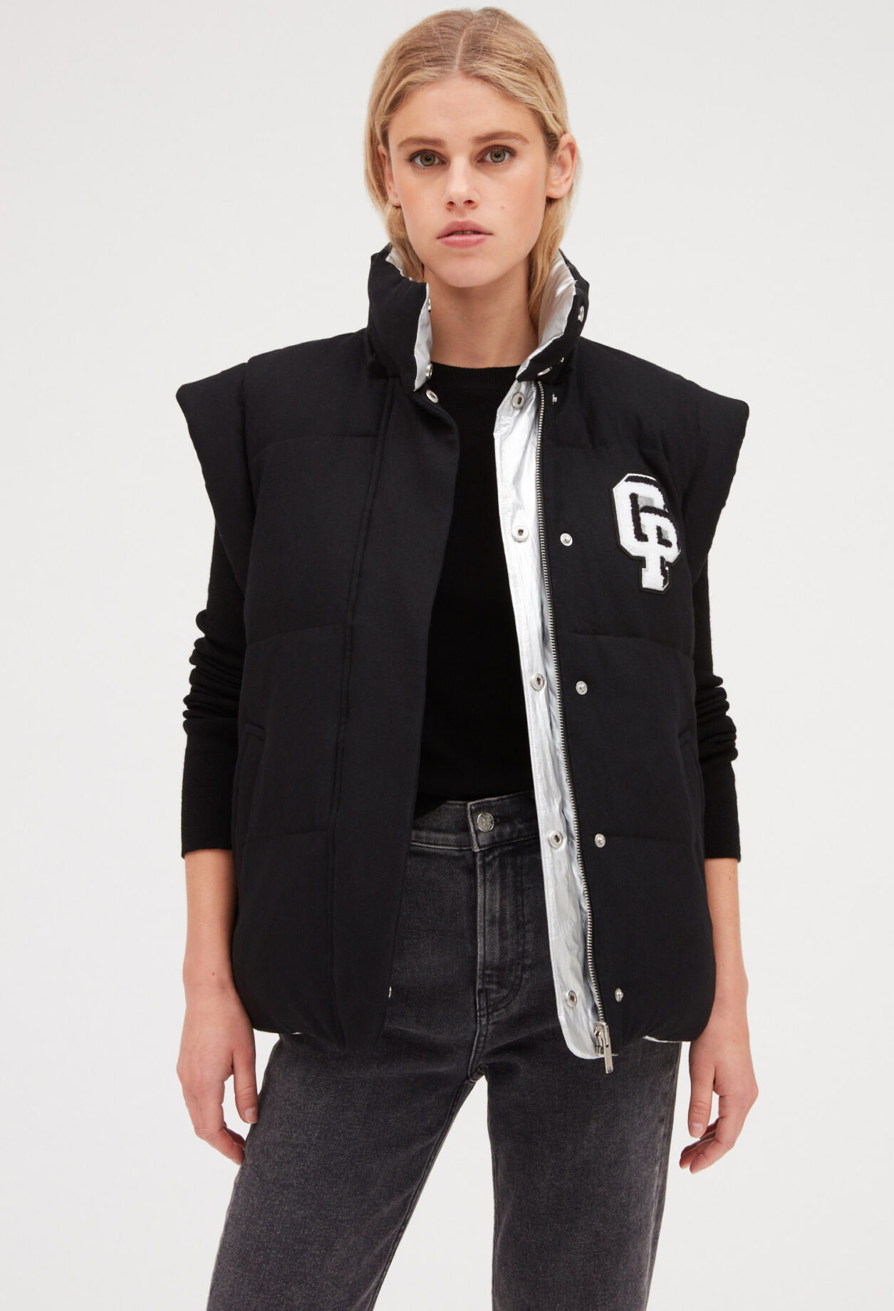 Zweifarbig wendbare Daunenjacke