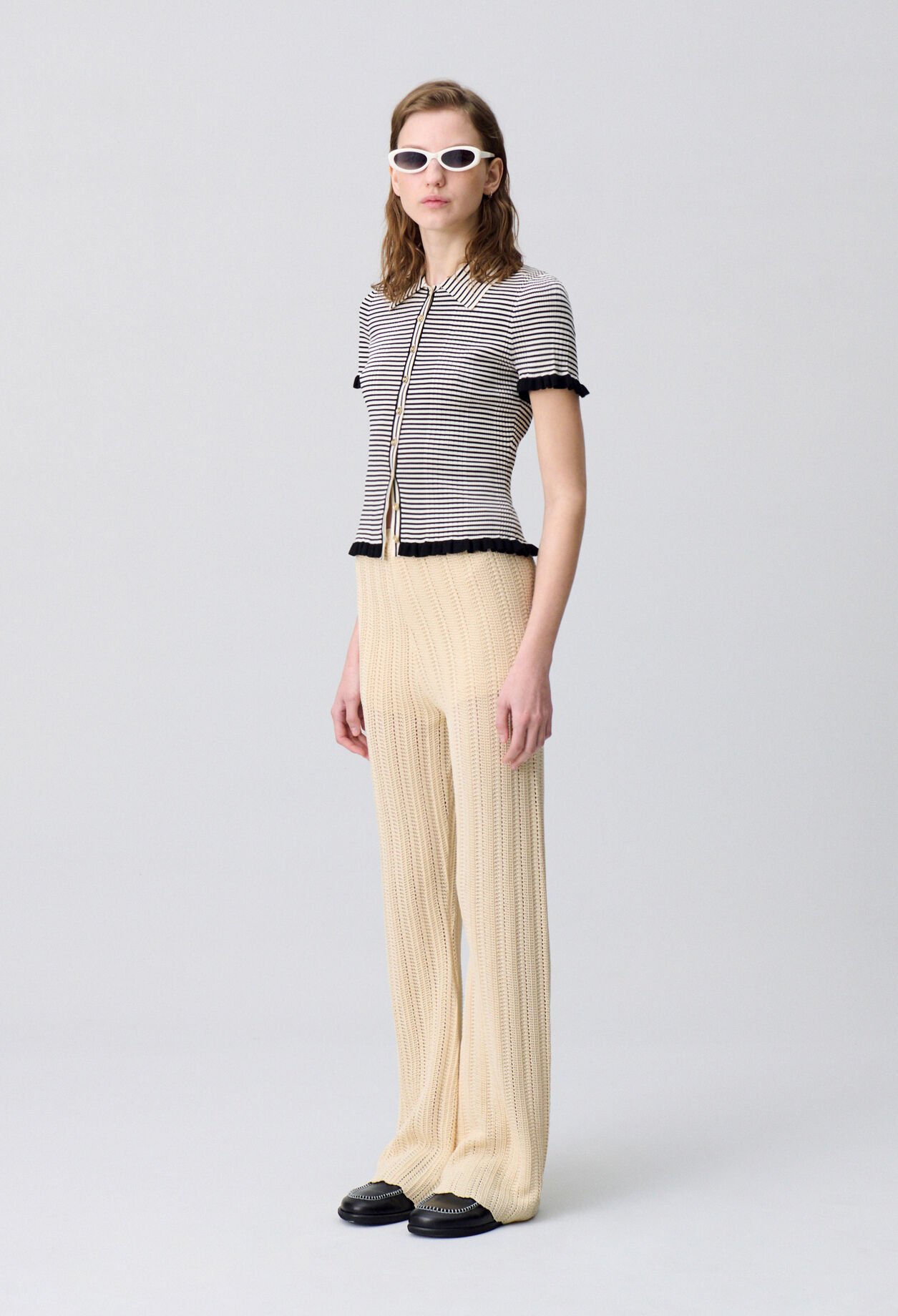 Crochet-Hose mit fließendem Schnitt