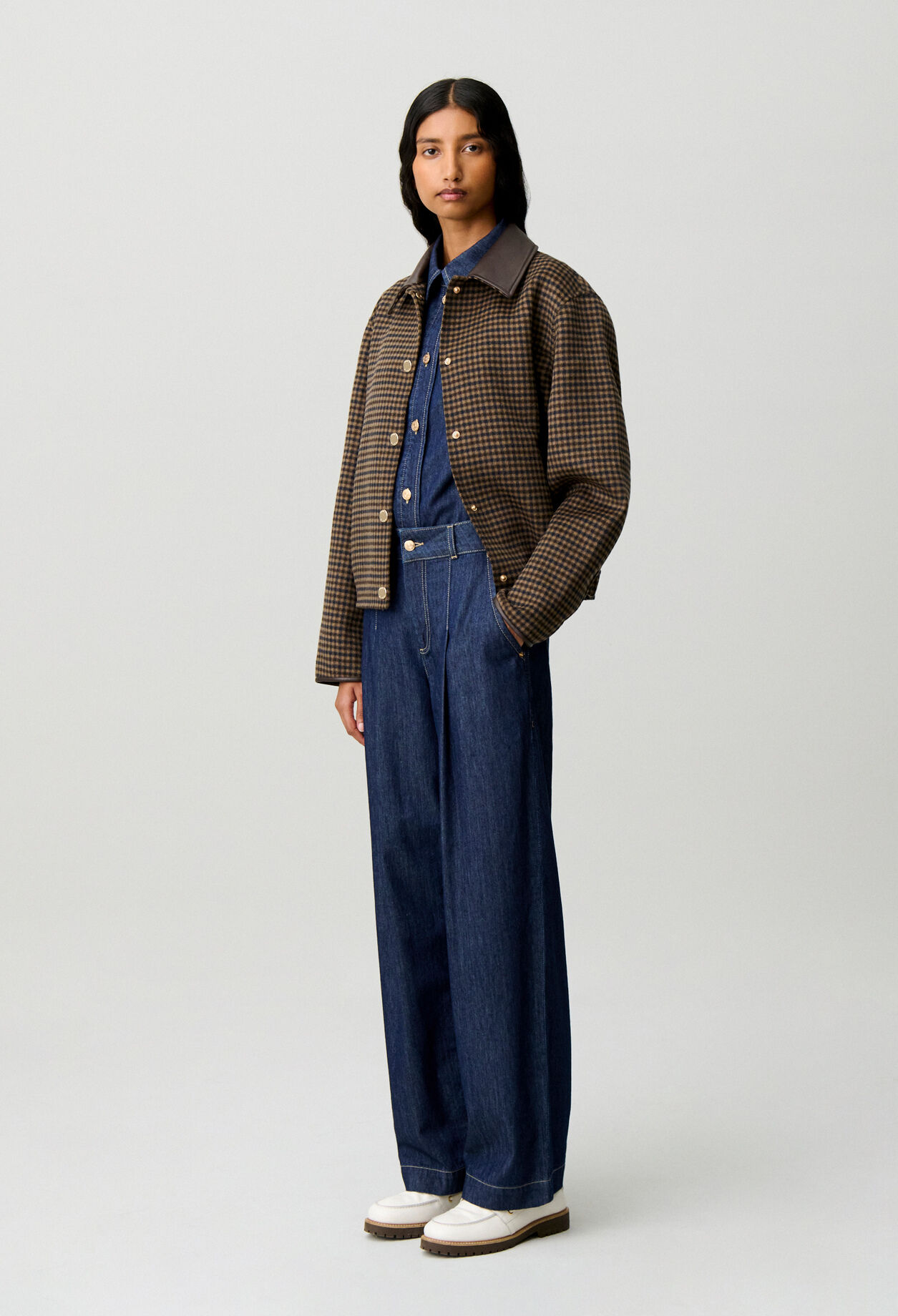 Gerade Jeans aus weichem Denim