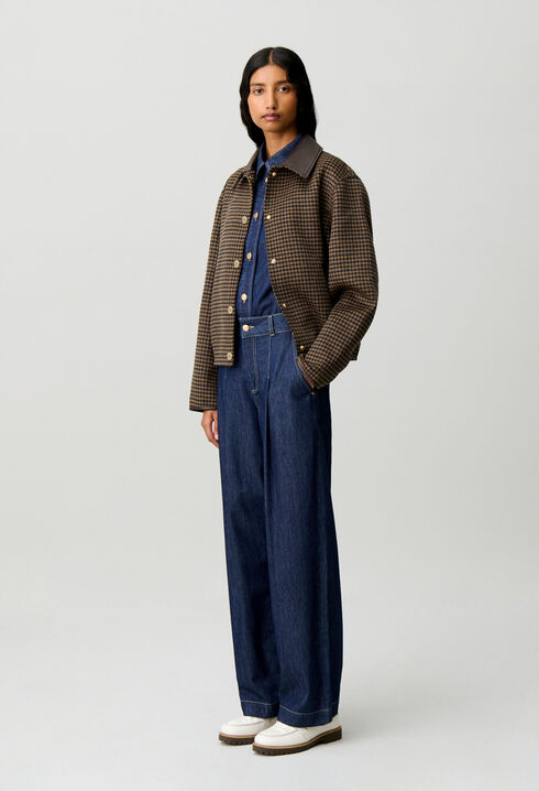 Gerade Jeans aus weichem Denim