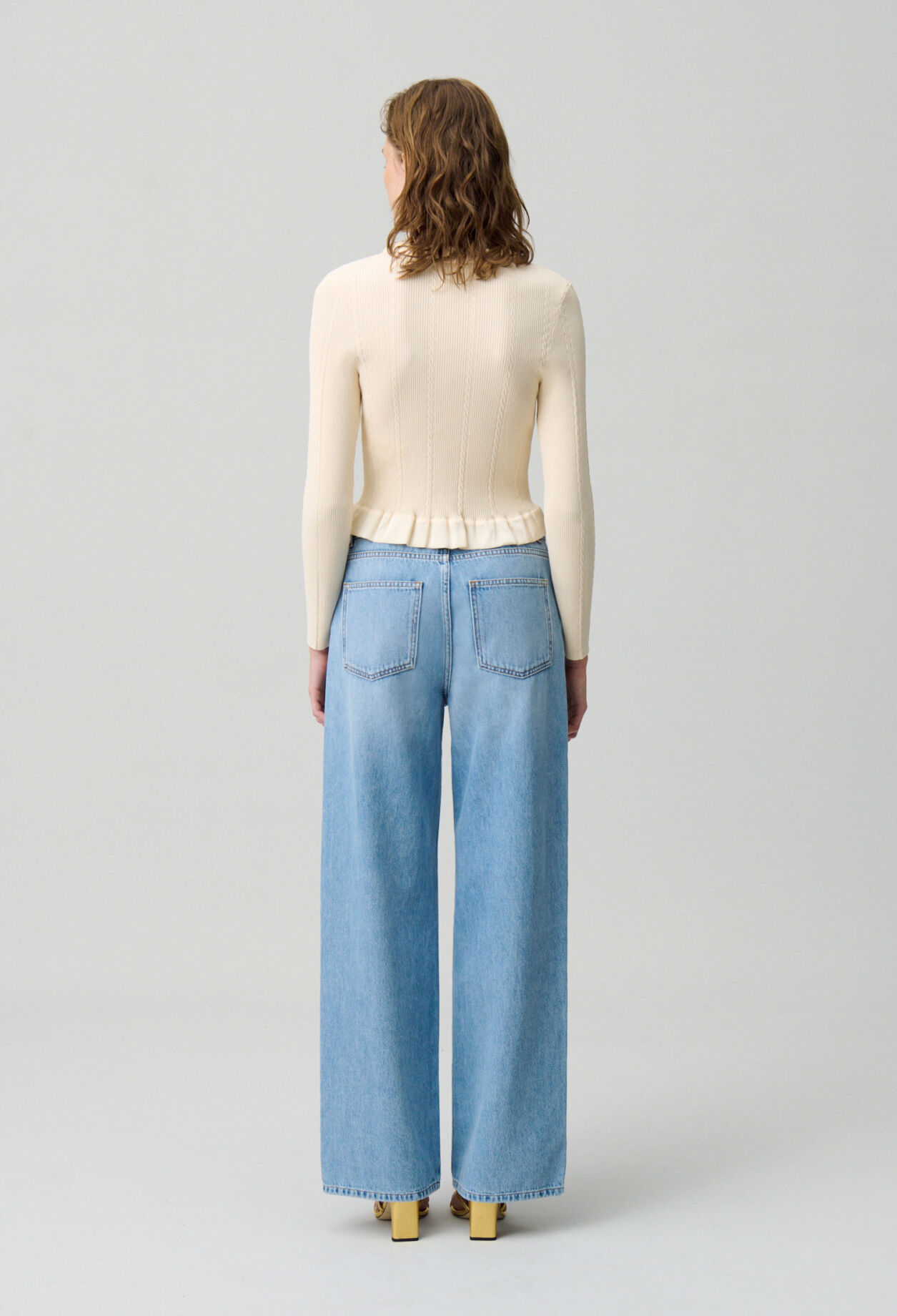 Feinstrick-Cardigan mit Knopfleiste